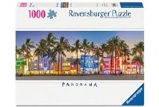 Ravenburger 1000pc Panorama Night Glow On Ocean Drive