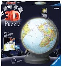 Ravensburger 3d Puzzle Globe With Light