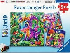 Ravensburger 3x49pc Baby Garden Dragons