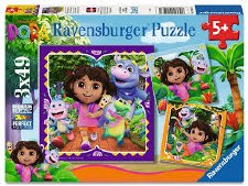 Ravensburger 3x49pc Dora The Explorer Ready To Explore