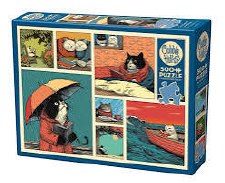 Cobble Hill 500pc Cats Chillin With Books
