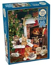 Cobble Hill 500pc Christmas Kittens