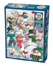 Cobble Hill 500pc Hill Of A Lot Of Snowmen