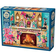 Cobble Hill 500pc Merry Catmas