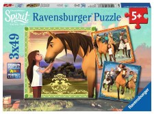 Ravensburger 3x49pc Spirit Adventure On Horses