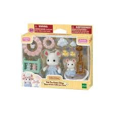 Calico Critters Bath Time Bubble Siblings