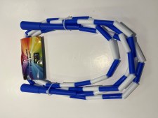 Plastic Beaded Jump Rope Blue Plastic Beaded Jump Rope Blue