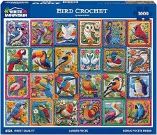 White Mountain 1000pc Bird Crochet