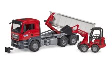 Bruder Man Tgs Truck With Rolloff Container & Compact Loader 03767