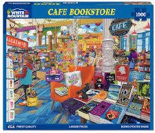 White Mountain 1000pc Cafe Bookstore
