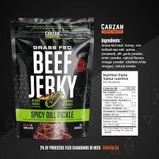 Carzan Beef Jerky Bag Spicy Dill Pickle