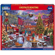 White Mountain 1000pc Chestnuts Roasting