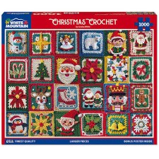 White Mountain 1000pc Christmas Crochet