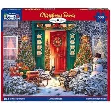 White Mountain 500pc Christmas Door