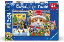 Ravensburger 2x24pc Christmas Kitties