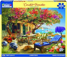 White Mountain 1000pc Costal Paradise