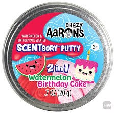 Crazy Aarons Scentsory Putty 2 In 1 Watermelon Birthday Cake