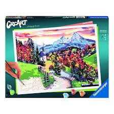 Ravensburger Creart Pbn Beautiful Bavaria 16x12 In 202744