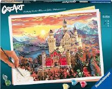 Ravensburger Creart Pbn Fairytale Castle 16x12 In 202782