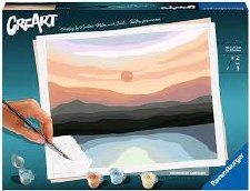 Ravensburger Creart Pbn Minimalistic Landscape 30x24 23536