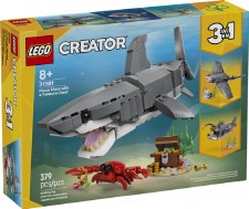 Lego Creator Fierce Shark With Treasure Chest 31381