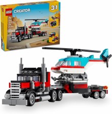 Lego Creator Flatbed Truck With Helicopter 31146