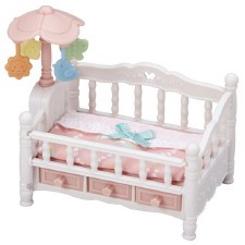 Calico Critter Crib With Mobile