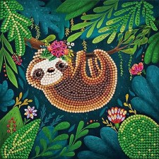 Crystal Art Card Kit Sloth