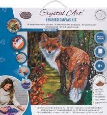 Crystal Art Mounted Kit Autumn Fox