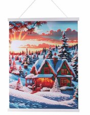 Crystal Art Scroll Kit Winter Sunset