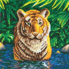 Crystal Art Tiger Pool