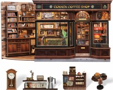 Cutebee Diy Mini House Corner Coffee Shop