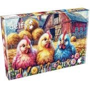 Jacarou Delfy Puzzles 1000pc Egg-citing Trio