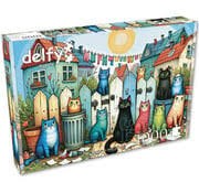 Jacarou Delfy Puzzles 1000pc Whiskers On The Street