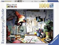 Ravenburger 1000pc Disney Pixars The Artists Desk