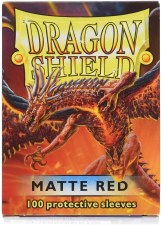 Dragon Shield Sleeves Matte Red 100pc Standard
