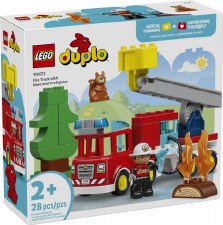Lego Duplo Fire Truck With Hose & Firefighter 10473