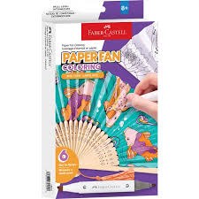 Faber Castell Paper Fans Coloring Koi Fish