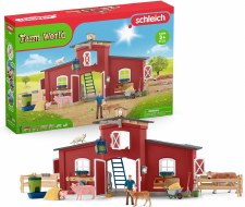 Schleich Farm World Large Barn With Animals And Accessories