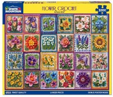 White Mountain 1000pc Flower Crochet