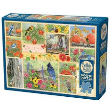 Cobble Hill 500pc Garden Birds In Autumn