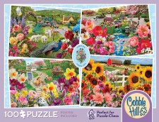 Cobble Hill 100pc Puzzle Chess Garden Tour