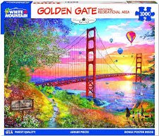 White Mountain 1000 Pc Golden Gate