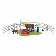 Schleich Farm World Happy Cow Wash Station