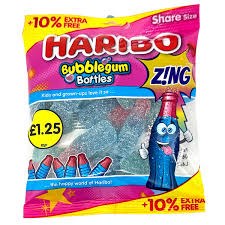 Haribo Bubblegum Bottles Zing