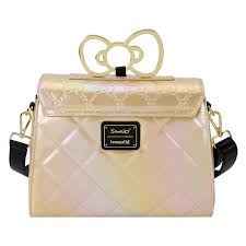 Loungefly Hello Kitty 50th Anniversary Gold Crossbody Bag