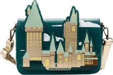 Loungefly Harry Potter Golden Hogwarts Crossbody Bag