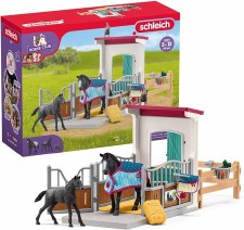 Schleich Horse Club Horse Box With Mare And Foal 42611