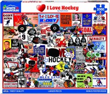 White Mountain 1000pc I Love Hockey