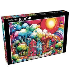 Jacarou Puzzles 1000pc Chromatic Lane